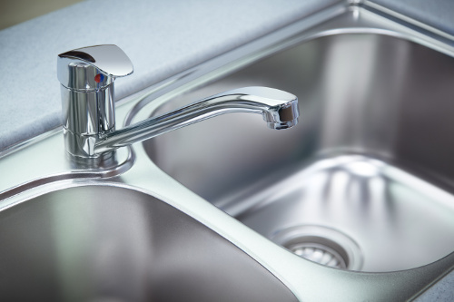 Close up View of a Kitchen Sink